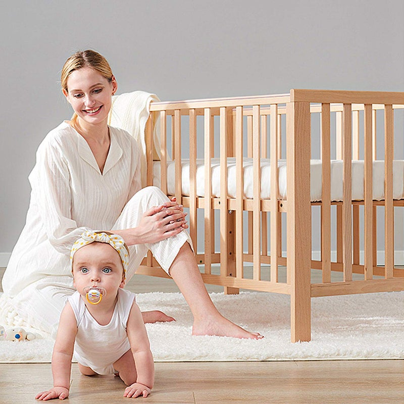 BEDSUM Microfiber 2 Pack Toddler Fitted Crib Sheets, Super Soft and Cozy Baby Sheets for Standard Crib and Toddler Mattresses, 28x52 Inches, White - Image 5